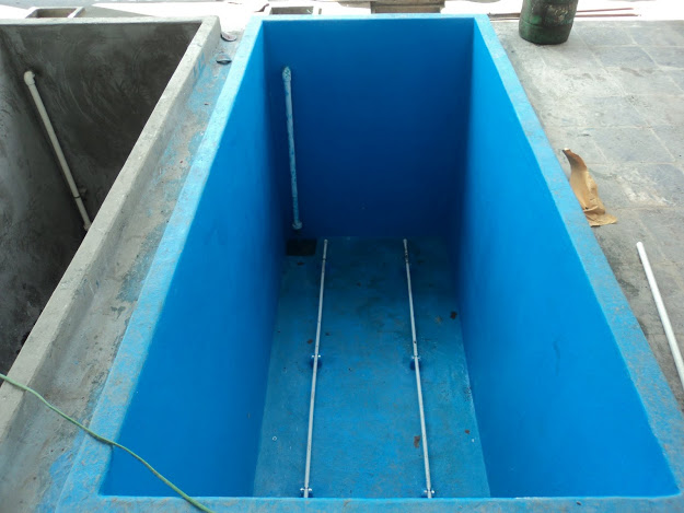Bọc phủ bồn, bể sàn bê tông