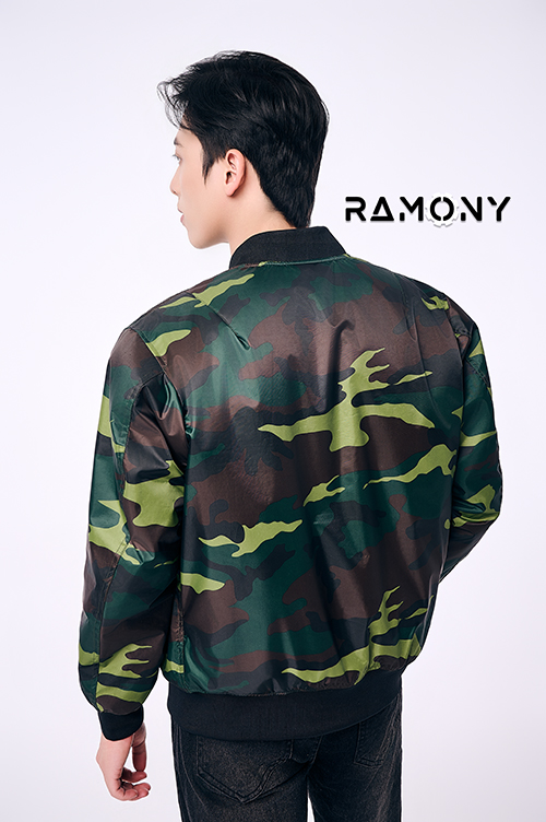 Áo bomber xanh
