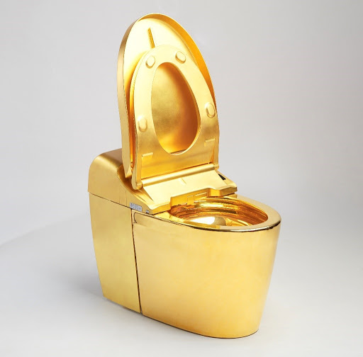 Bồn cầu mạ vàng 24k