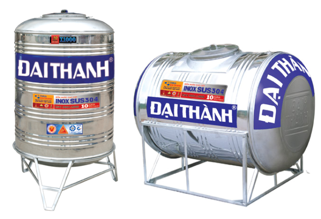 Bồn inox Đại Thành 500L Ngang