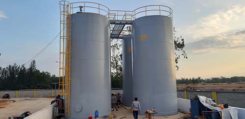 Bồn nhà máy sản xuất nệm cao su