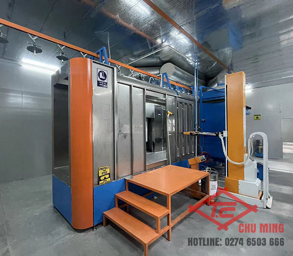 Buồng phun sơn tĩnh điện chất liệu inox