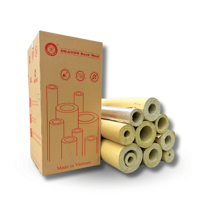 Bông đá dạng ống Dragon Rockwool