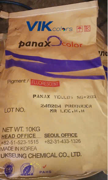 Bột màu dạ quang Panax Yellow