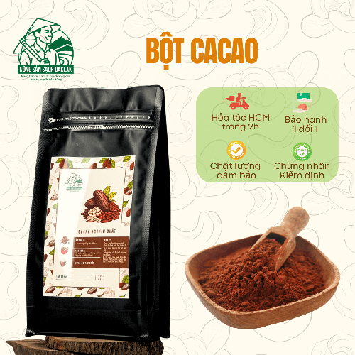 Bột cacao nguyên chất Daklak 450gr