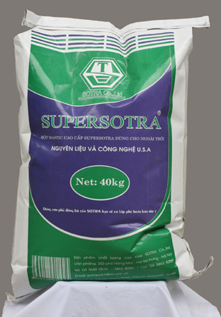 Bột mastic cao cấp SUPERSOTRA dùng cho ngoài trời
