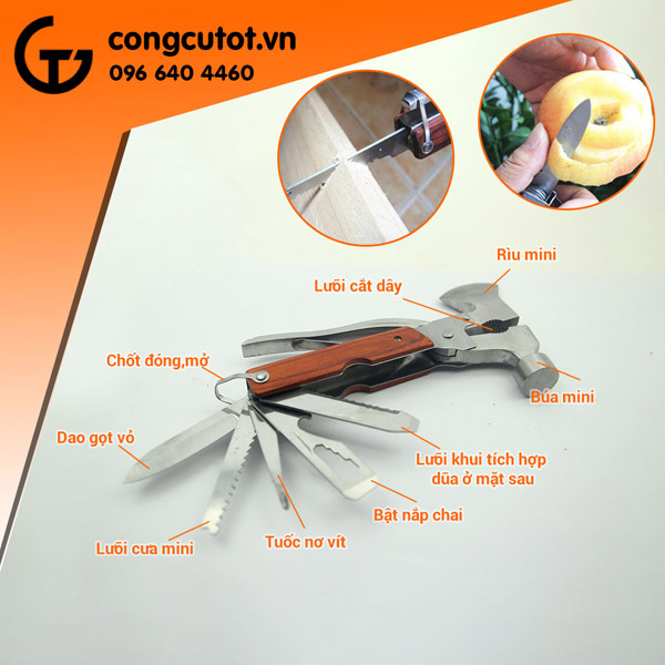 Búa rìu đa năng bỏ túi