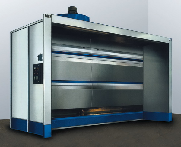 Buồng phun sơn màng nước 2 tháp