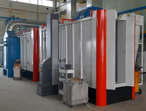 Buồng phun sơn tĩnh điện tự động