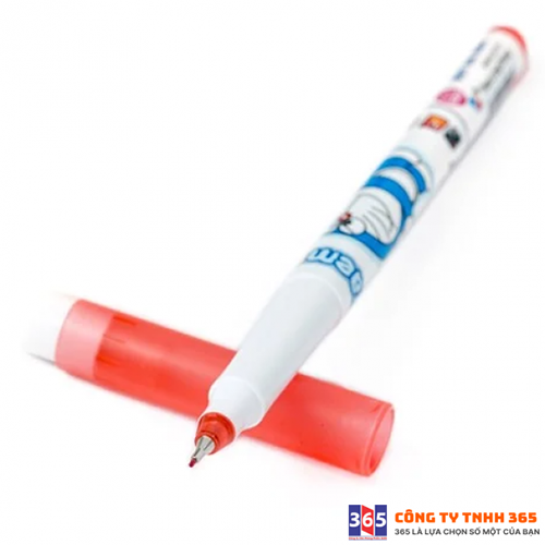 Bút lông kim Thiên Long FI-04 Doreamon -Đỏ