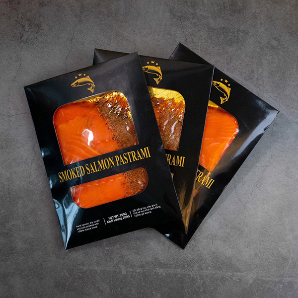 Cá hồi xông khói hương tiêu cắt lát 200gr
