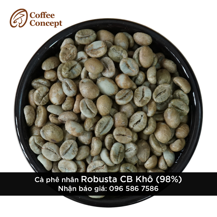 Cà phê nhân Robusta CB Khô (Chín 98)