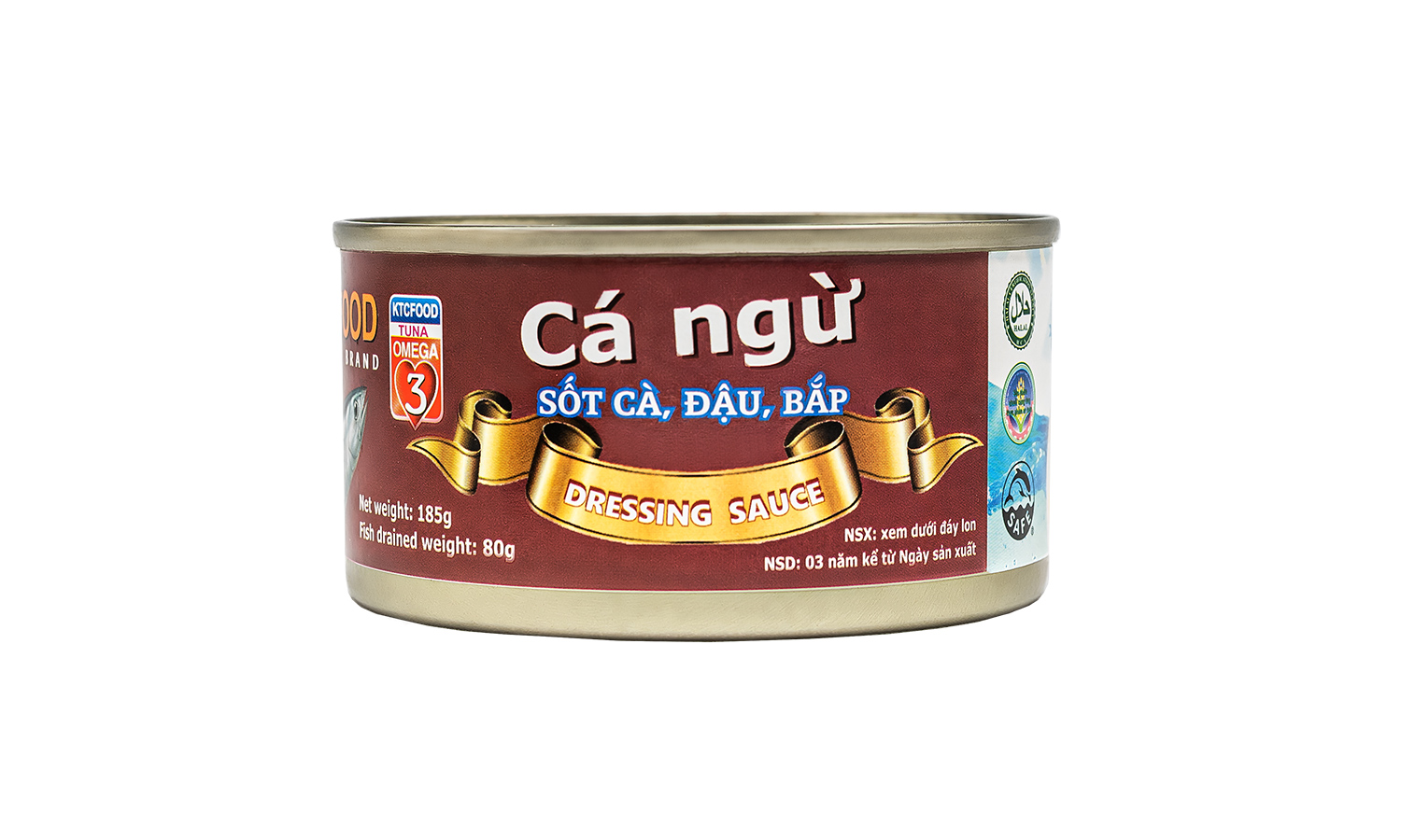 Cá ngừ sốt cà, đậu, bắp