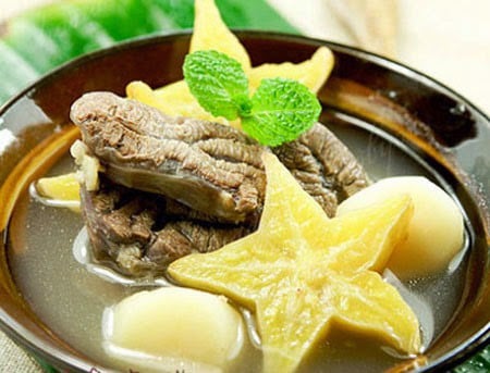 Bắp bò hầm khế