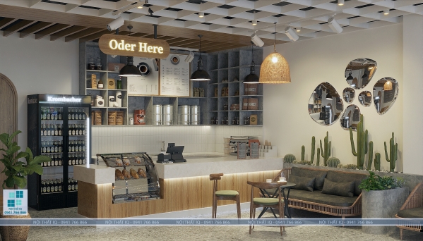 Thiết kế thi công nội thất cafe