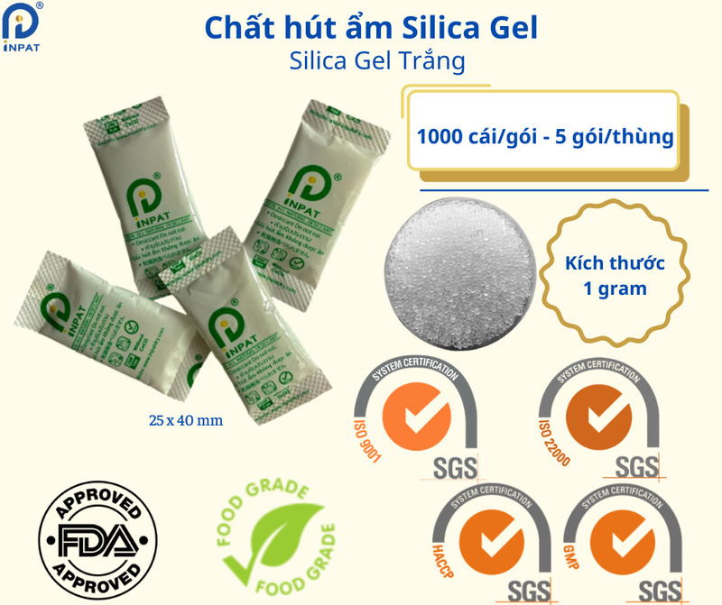 Chất hút ẩm Silica gel