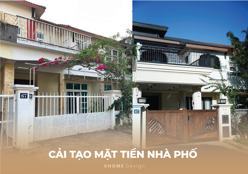 Cải tạo mặt tiền nhà phố đẹp