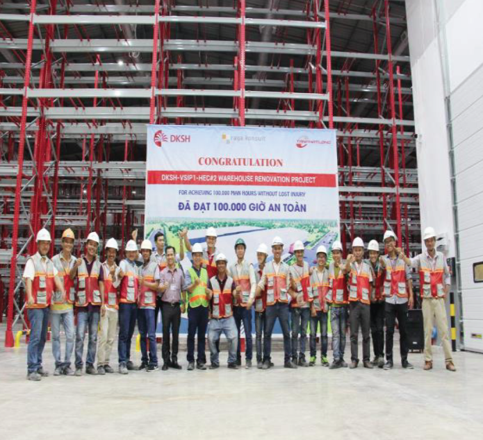Cải tạo nhà kho Hec#2 tại VSIP1 của công ty DKSH