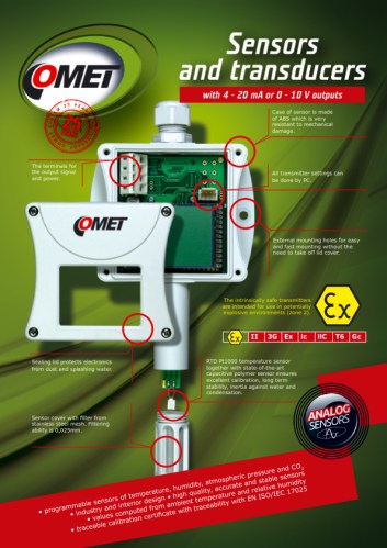 Cảm biến đo nhiệt độ độ ẩm Comet