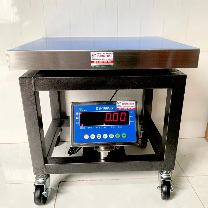 Cân ghế điện tử gắn bánh xe di chuyển 300kg