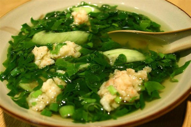 Canh mướp - mồng tơi