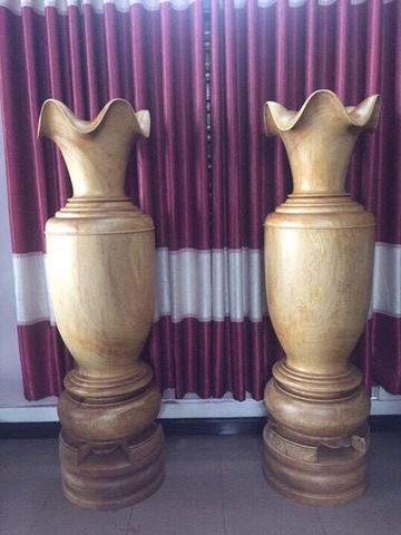 Cặp lục bình gỗ Pơ Mu