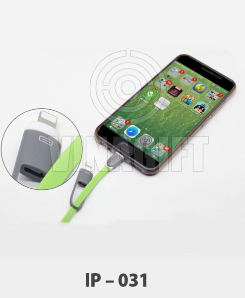 Cáp sạc dây rút 2 đầu