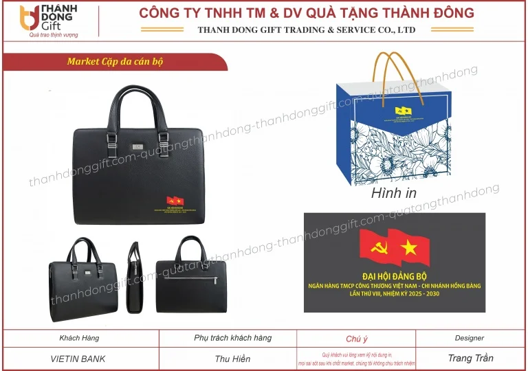 Cắp da công tác - Vietinbank