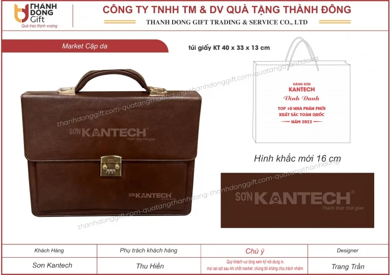 Cặp da công tác - Sơn Kantech
