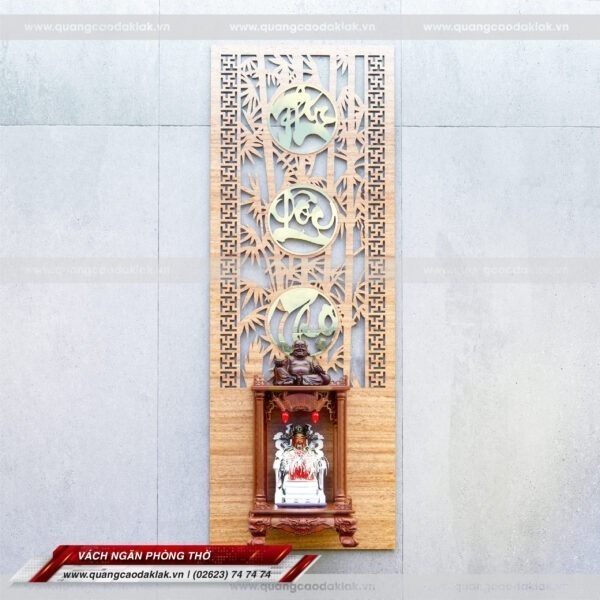 Cắt CNC vách ngăn phòng thờ