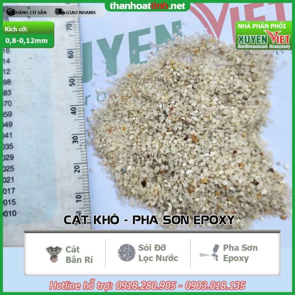 Cát thạch anh chuyên pha sơn Epoxy