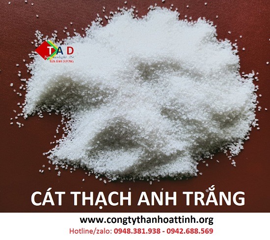 Cát thạch anh trắng