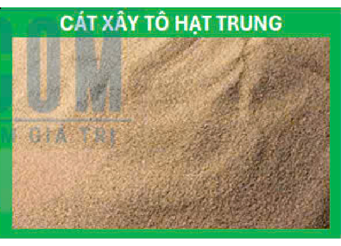 Cát xây tô hạt trung