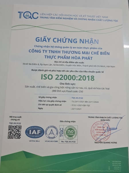 Chứng chỉ chứng nhận