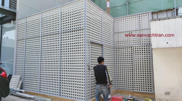 Tấm Cemboard đục lỗ trang trí
