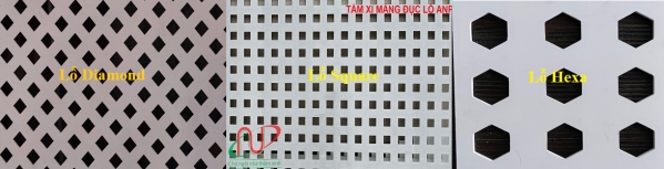 Tấm Cemboard đục lỗ trang trí