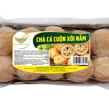 Chả cá cuộn xôi nấm