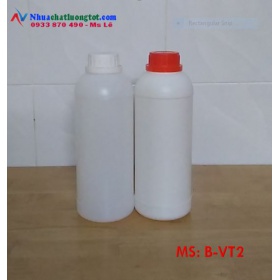 Chai nhựa 1 lít màu trắng trong