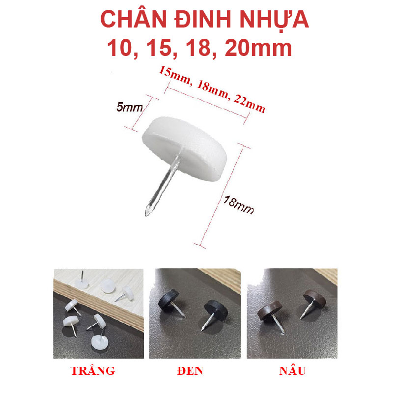Chân đinh nhựa