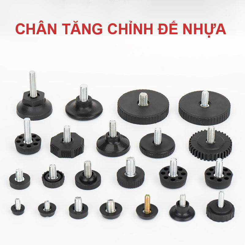 Chân tăng chỉnh đế nhựa