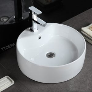 Chậu lavabo tròn đặt bàn TTCERA LB11