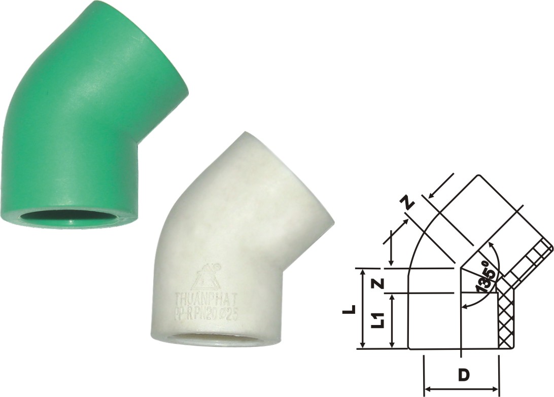 Chếch 45 độ PPR