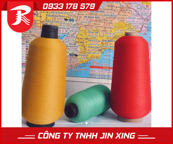 Chỉ tơ Nylon vắt sổ dệt mặt giày 100D/2, 70D/2