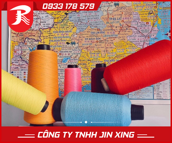Chỉ tơ Nylon vắt sổ dệt mặt giày 100D/2, 70D/2