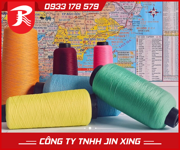 Chỉ tơ Nylon vắt sổ dệt mặt giày 100D/2, 70D/2