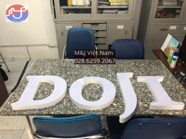 Chữ nhôm không viền