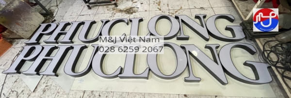 Chữ nhôm viền