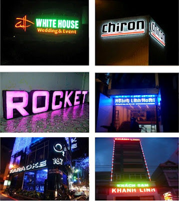 Chữ nổi gắn LED