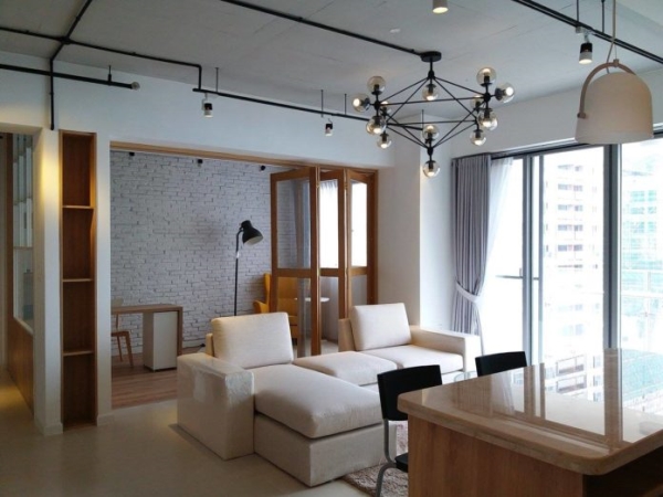 Mẫu thiết kế bếp chung cư
