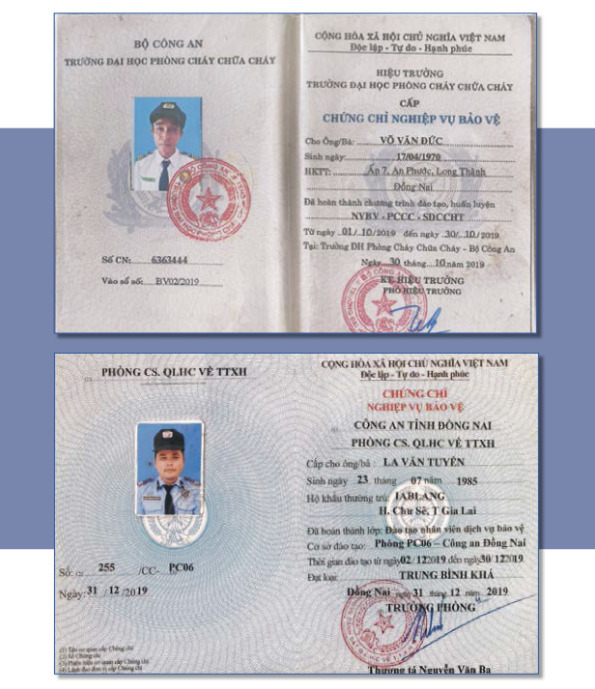 Chứng chỉ bảo vệ
